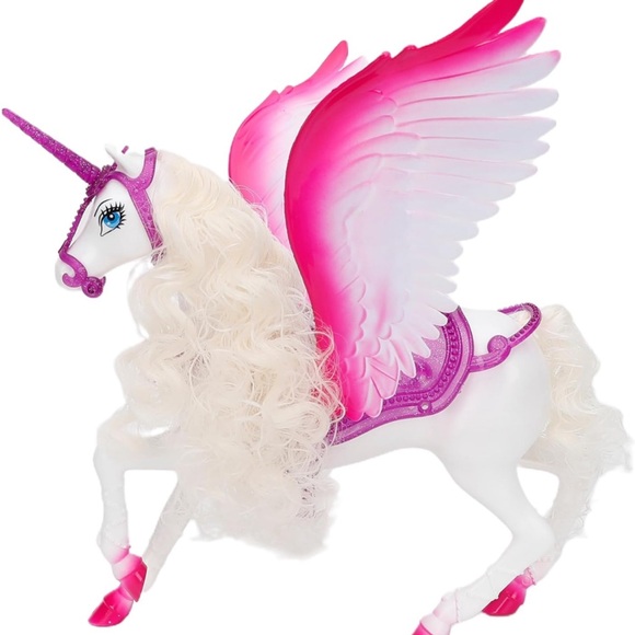 BETTINA White Unicorn🦄Set&12"FairyTale Princess👸🏽DollColor🌈ChangeHairHorse🦄 - Picture 8 of 9